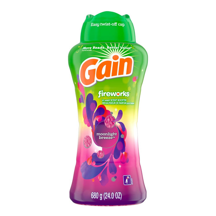 Gain Fireworks In-Wash Moonlight Breeze Scent Booster Beads - 24oz