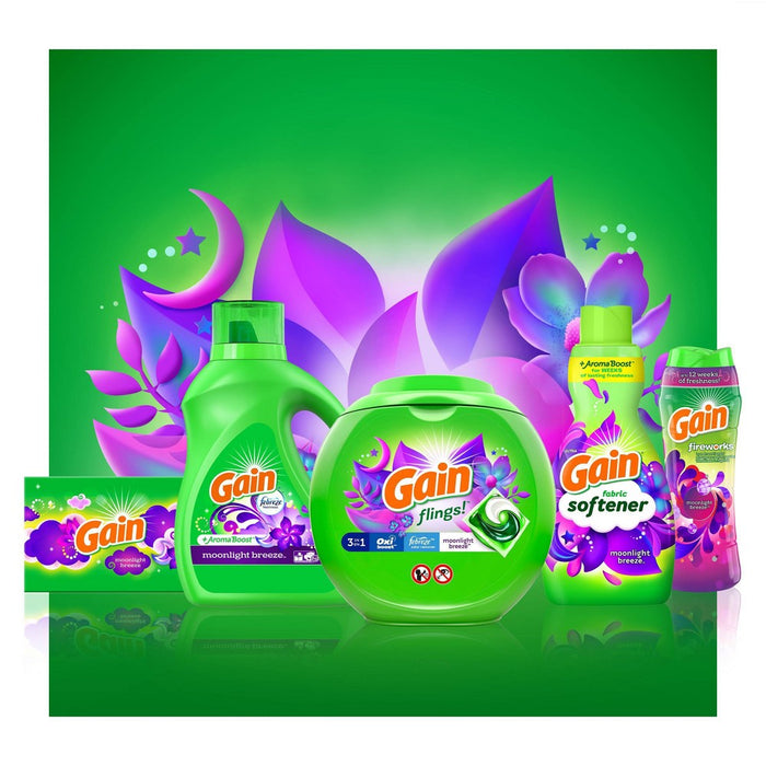Gain Fireworks In-Wash Moonlight Breeze Scent Booster Beads - 24oz