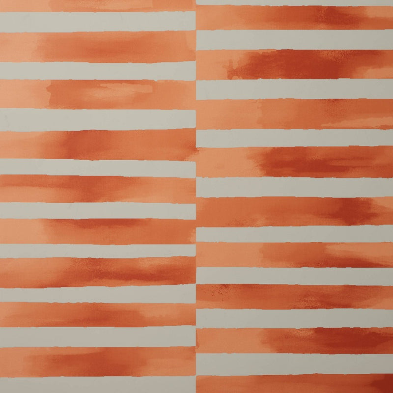 Ophelia Striped Peel and Stick Wallpaper Coral/Off White - Opalhouse designed with Jungalow