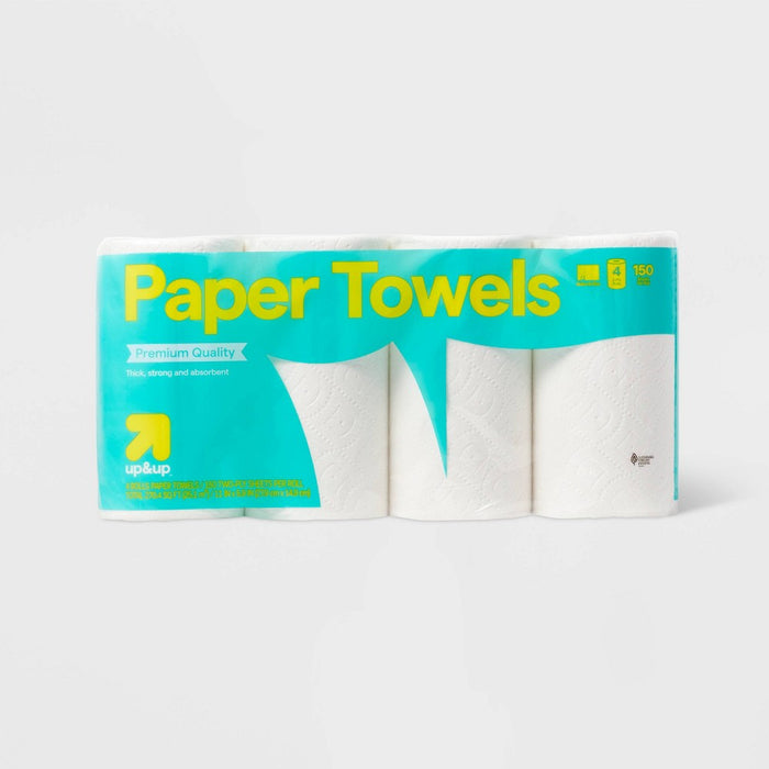 Make-A-Size Paper Towels - 4 Rolls - up & up (LOCAL PICKUP ONLY)