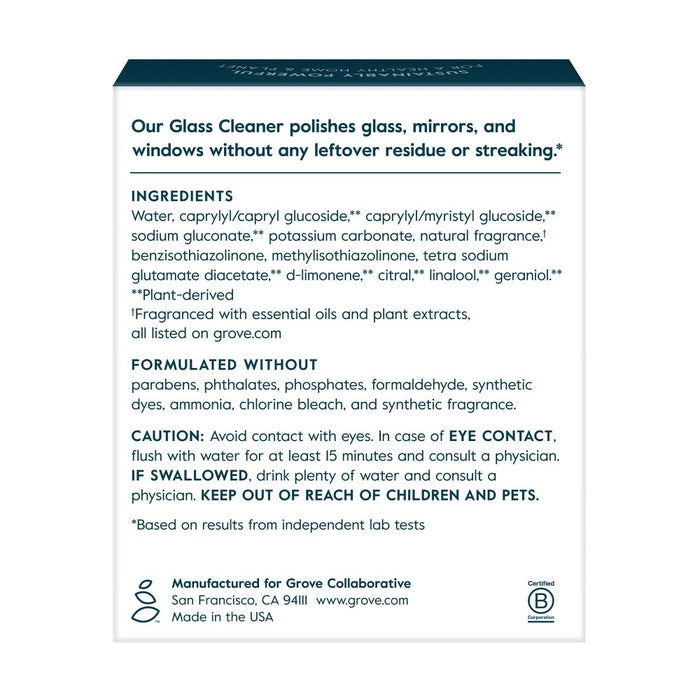 Grove Co. Lemon Glass Cleaner Concentrate - 2ct