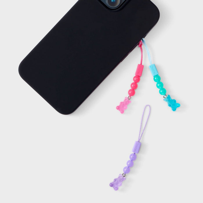 Cell Phone and Tech Charms 3pk Pink/Purple/Blue - heyday Gummy Bears