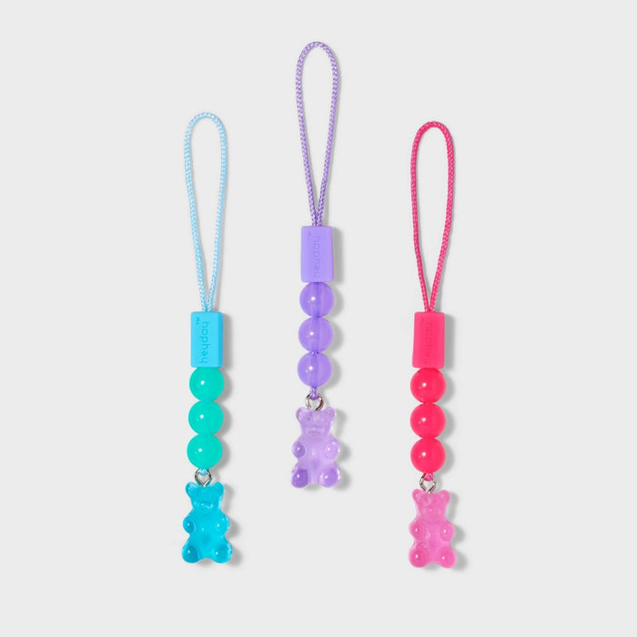 Cell Phone and Tech Charms 3pk Pink/Purple/Blue - heyday Gummy Bears