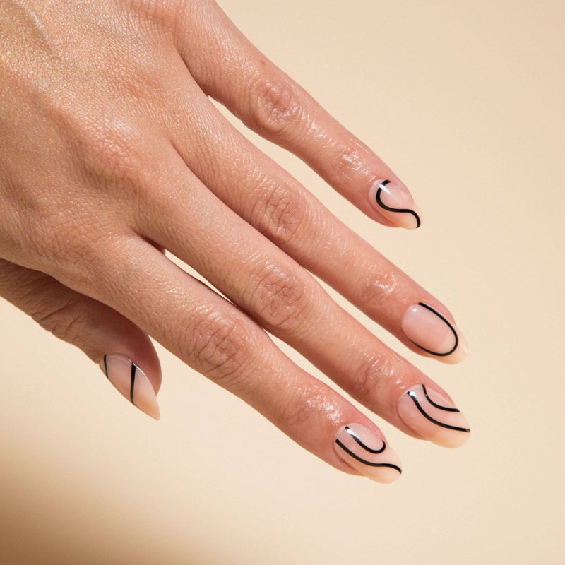 Chillhouse Chill Tips Nail Art Press On Fake Nails - The Chill Line - 24ct