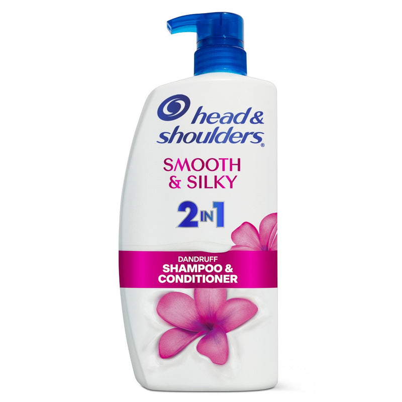 Head & Shoulders 2-in-1 Dandruff Shampoo and Conditioner, Anti-Dandruff Treatment, Smooth and Silky for Daily Use, Paraben-Free - 28.2 fl oz