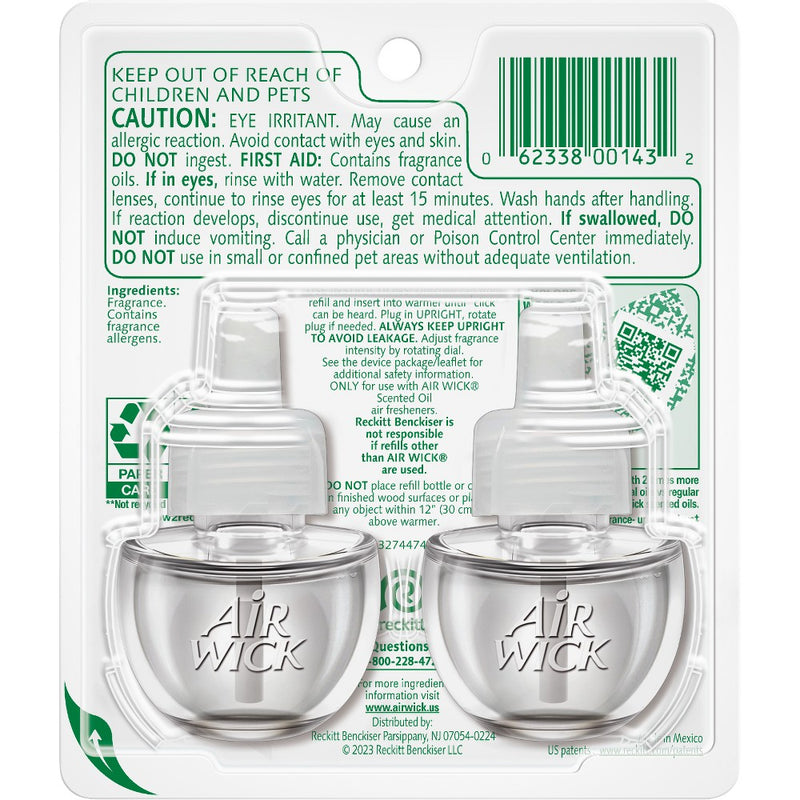 Air Wick Vibrant Scented Oil Air Freshener Refill White Gardenia & Plumeria - 1.34 fl oz