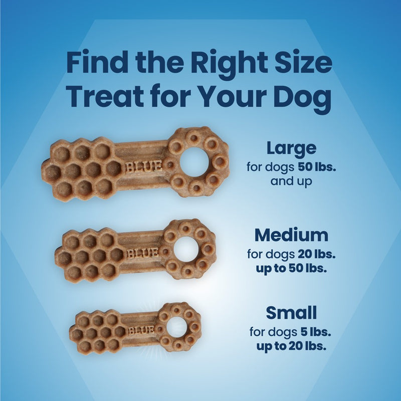 Blue Buffalo Dental Chew Large Flavored Dog Treat - 11oz