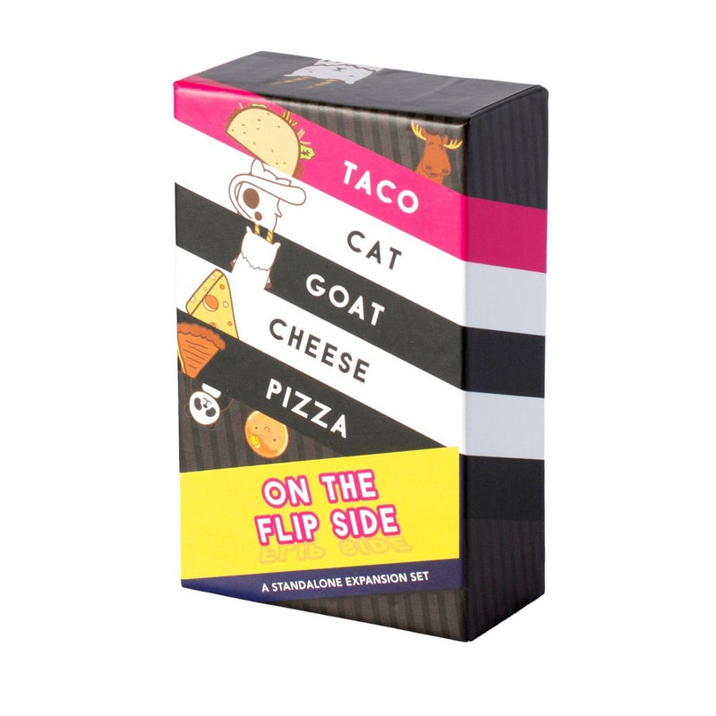 Taco Cat Goat Cheese Pizza On The Flip Side Card Game