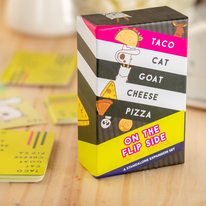 Taco Cat Goat Cheese Pizza On The Flip Side Card Game
