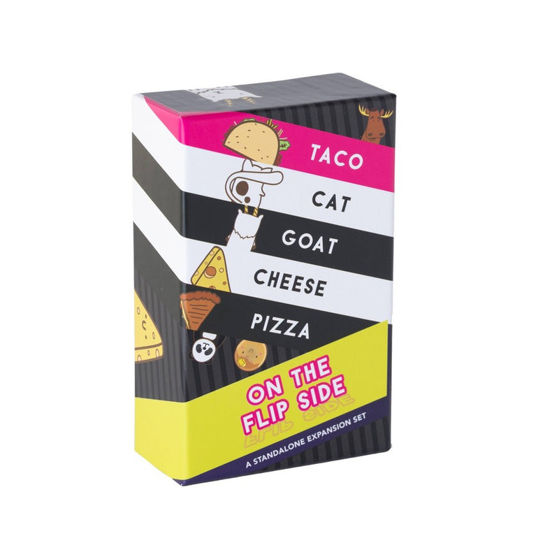 Taco Cat Goat Cheese Pizza On The Flip Side Card Game