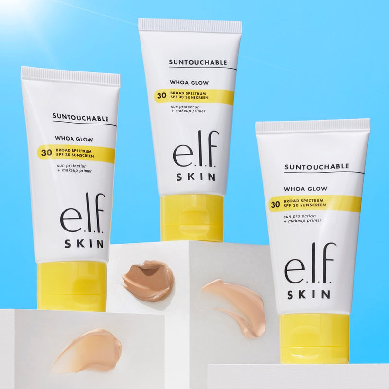e.l.f. SKIN Suntouchable Whoa Glow Sunscreen & Primer - Sunburst - SPF 30 - 1.69 fl oz