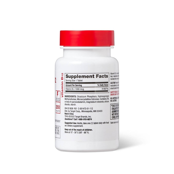 Vitamin B12 Dietary Supplement Timed Release Tablets - 250ct - up & up