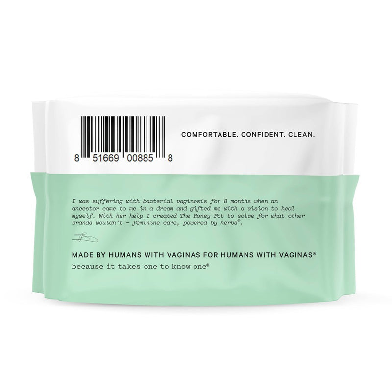 The Honey Pot Company, Non-Herbal Pantiliners, Organic Cotton Cover - 30ct