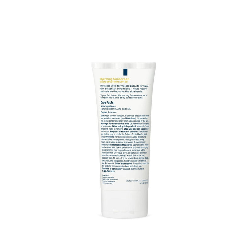 CeraVe Hydrating Mineral Face Sunscreen Lotion - SPF 30 - 2.5oz
