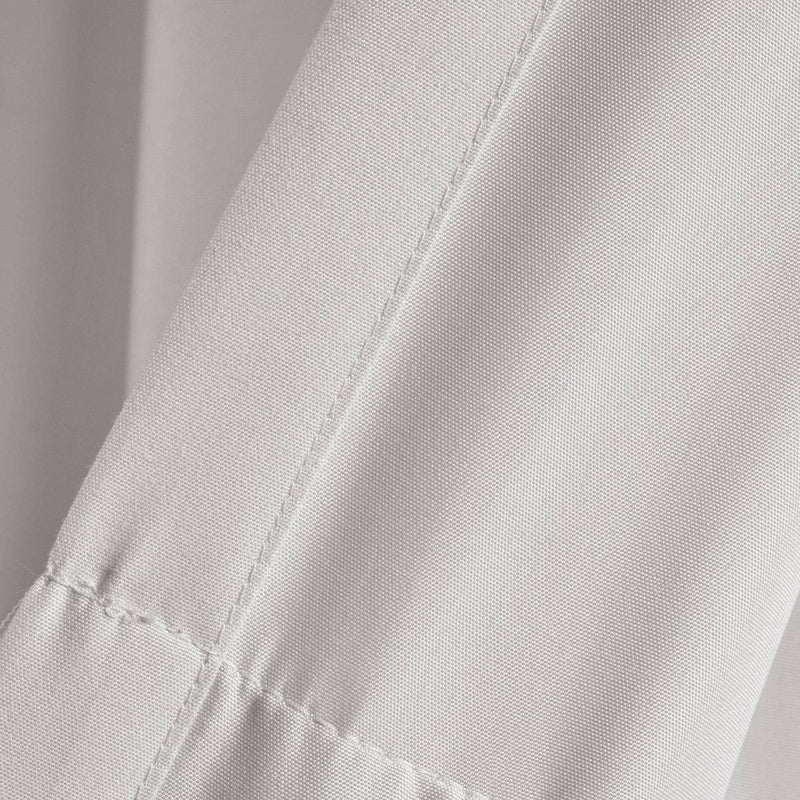 Set of 2 (84"x40") Tulle Skirt Solid Window Curtain Panels Light Gray - Lush Decor