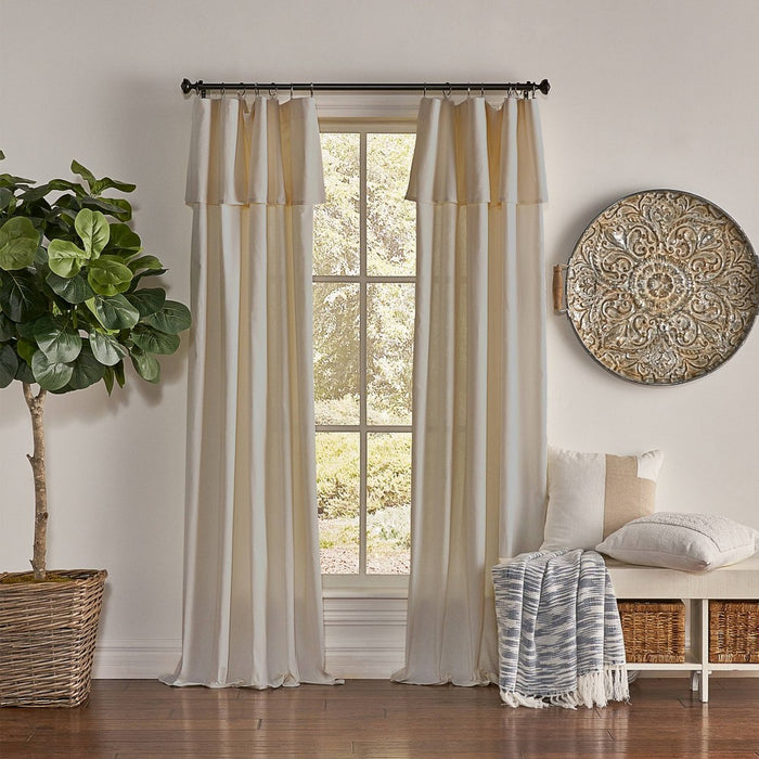 1pc 50"x108" Light Filtering Drop Cloth Window Curtain Panel Linen - Mercantile