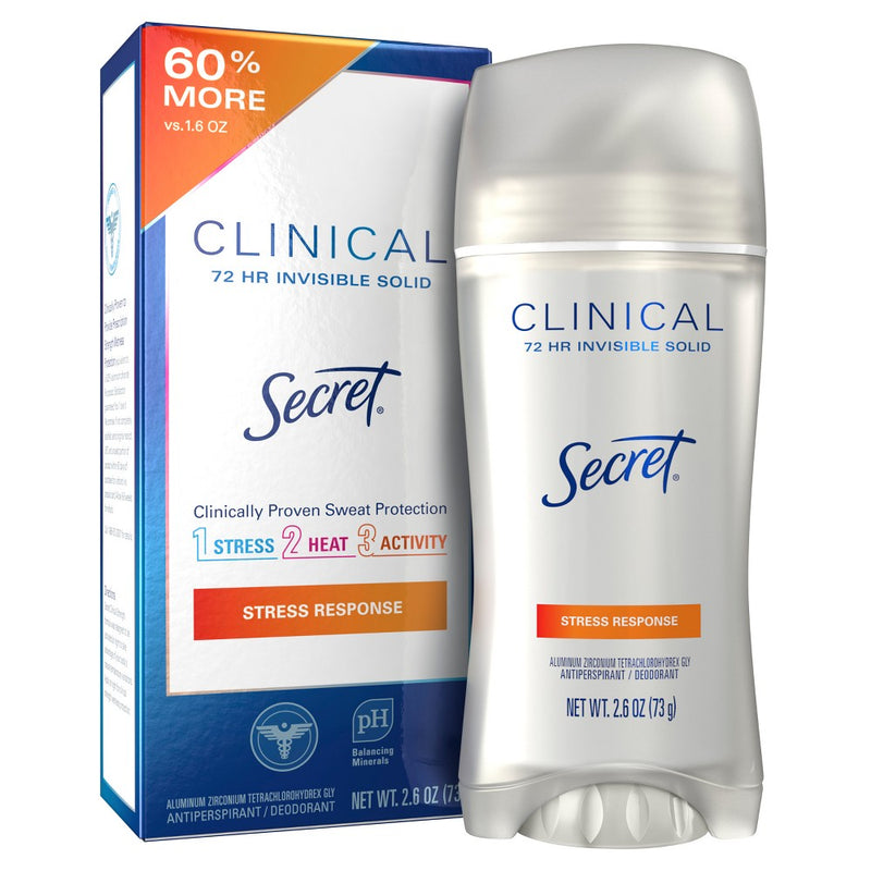Secret Clinical Strength Invisible Deodorant for Women - 2.6oz EXP 04/2026