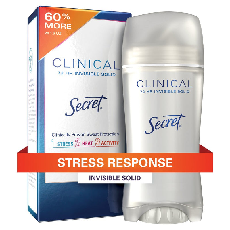 Secret Clinical Strength Invisible Deodorant for Women - 2.6oz EXP 04/2026