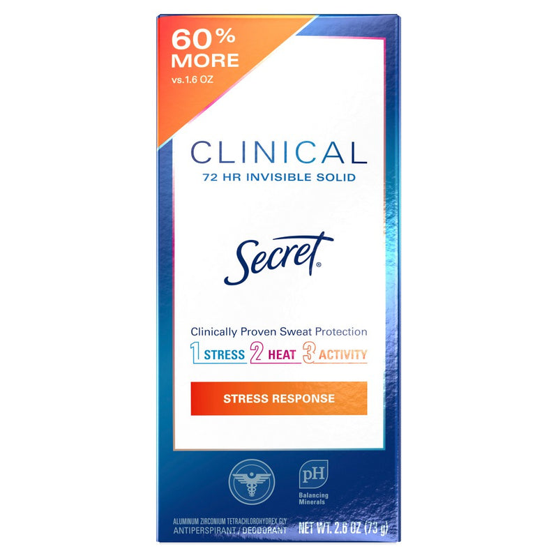 Secret Clinical Strength Invisible Deodorant for Women - 2.6oz EXP 04/2026