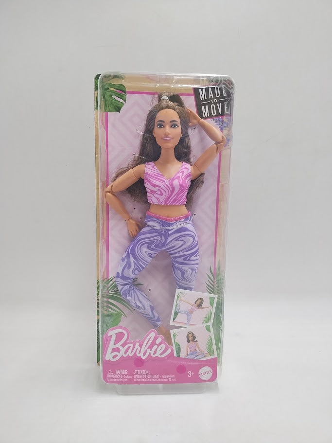 Barbie Made to Move Brunette Fashion Doll with Curvy Body (Target Exclusive)