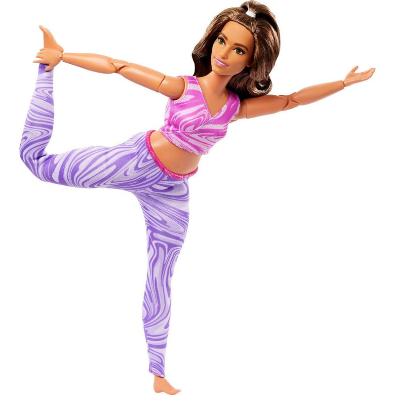 Barbie Made to Move Brunette Fashion Doll with Curvy Body (Target Exclusive)