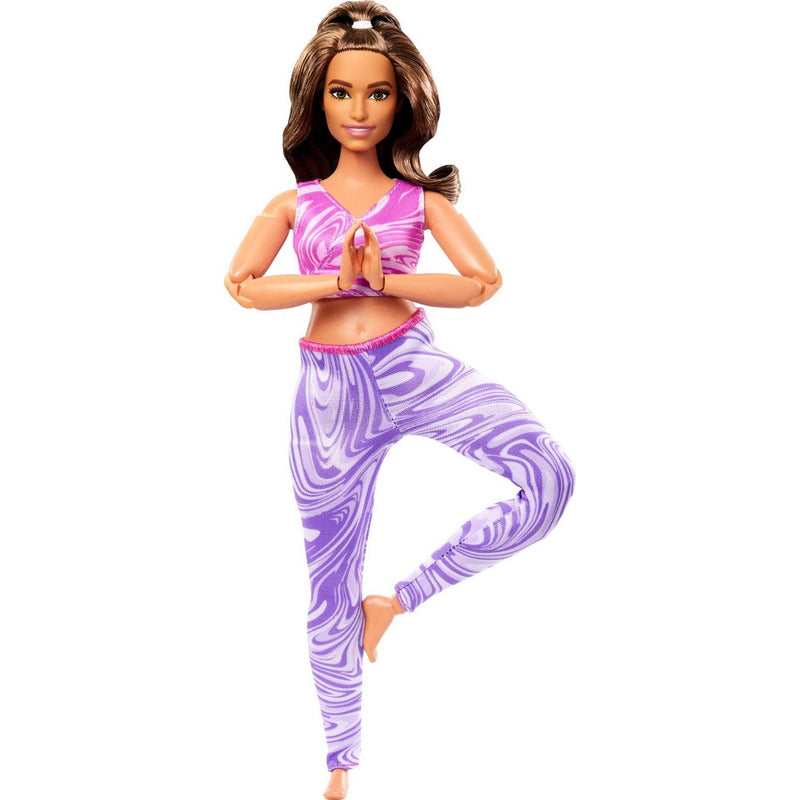 Barbie Made to Move Brunette Fashion Doll with Curvy Body (Target Exclusive)