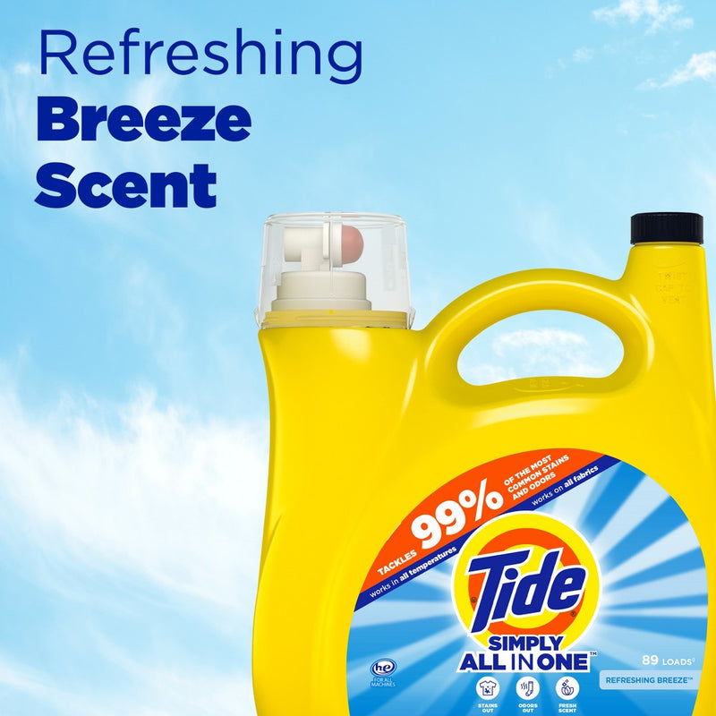 Tide Simply Refreshing Breeze Liquid Laundry Detergent - Clean & Fresh - 117 fl oz