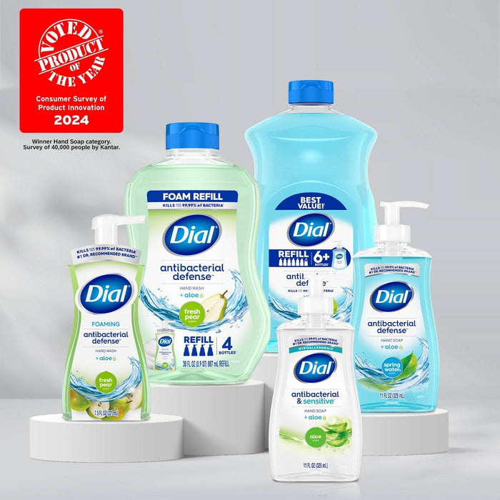 Dial Fresh Pear Foaming Antibacterial Hand Wash - 10 fl oz