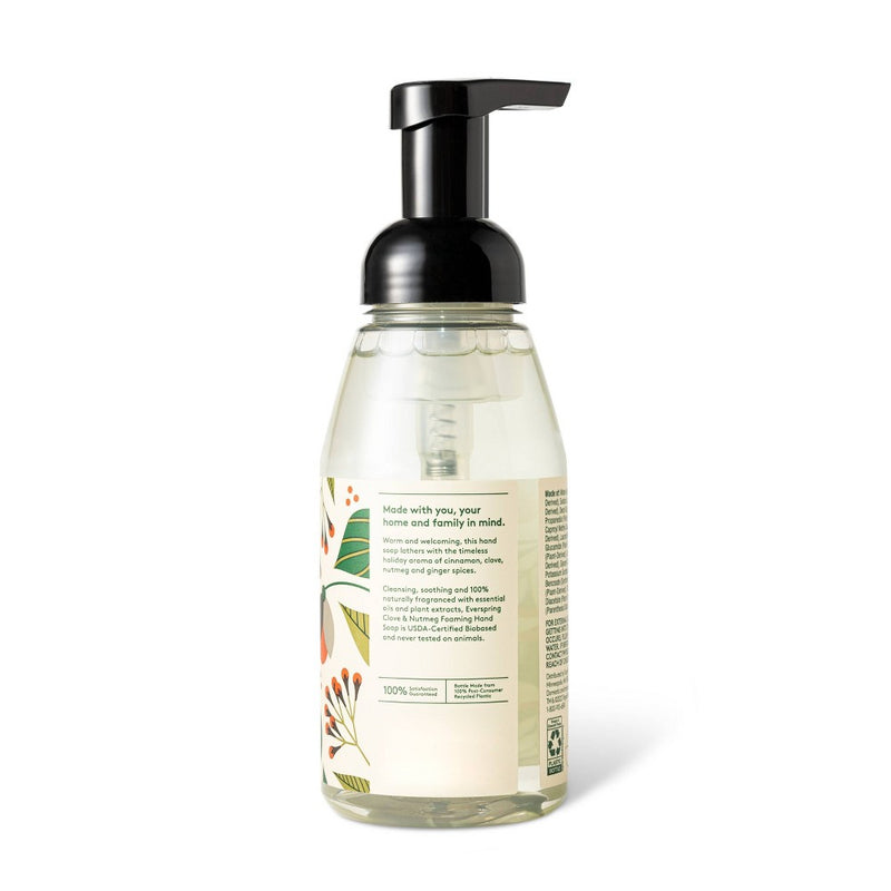 Clove & Nutmeg Foaming Hand Soap - 10 fl oz - Everspring