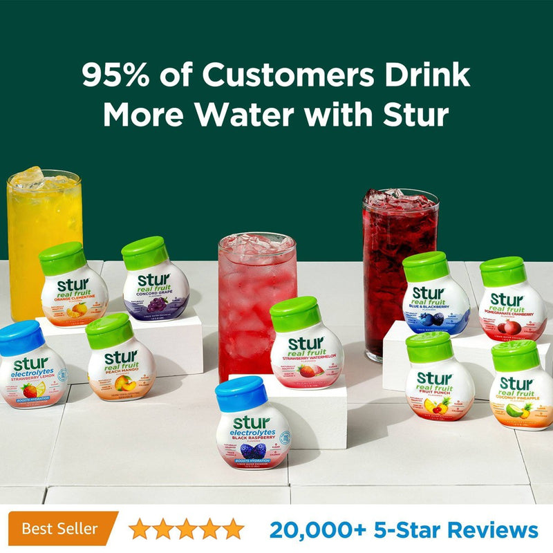 Stur Electrolytes Strawberry Lemon Flavored Liquid Water Enhancer - 1.62 fl oz Bottle