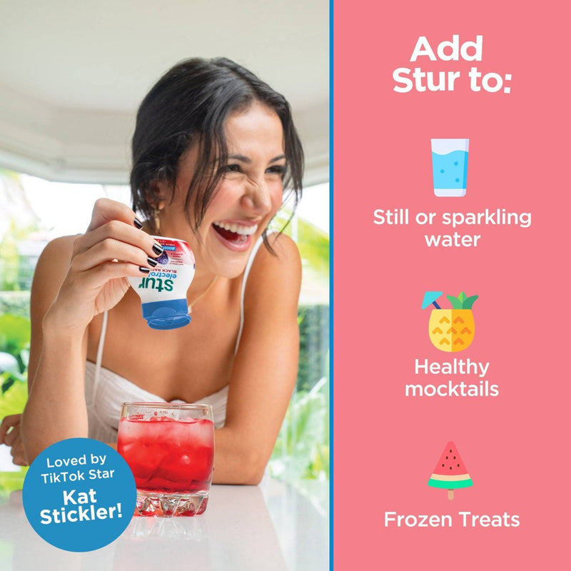 Stur Electrolytes Strawberry Lemon Flavored Liquid Water Enhancer - 1.62 fl oz Bottle