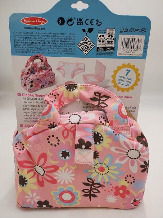 Melissa & Doug Mine to Love Doll Diaper Changing Set With Bag, Wipes, Accessories (7pc)