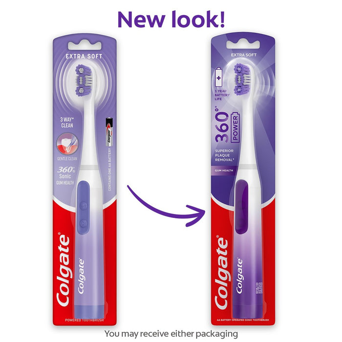 Colgate 360 Sonic Gum Health Battery Powered Extra Soft Toothbrush