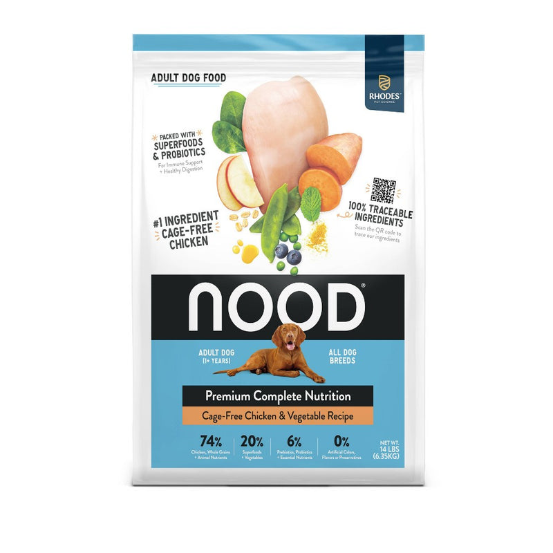 NOOD Pet Food Adult Dry Dog Food with Chicken Flavor - 14lbs