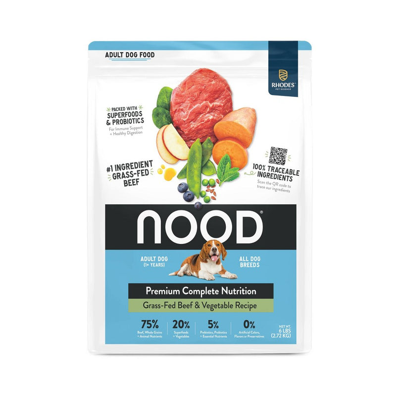 NOOD Pet Food Adult Dry Dog Food with Beef Flavor - 6lbs