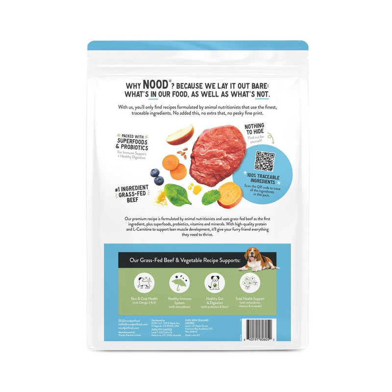 NOOD Pet Food Adult Dry Dog Food with Beef Flavor - 6lbs