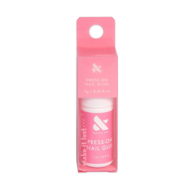 Olive & June Brush on Nail Glue - 0.24 fl oz