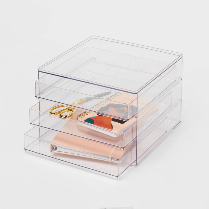 All Purpose 3 Drawer Storage Clear - Brightroom
