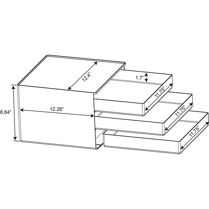 All Purpose 3 Drawer Storage Clear - Brightroom