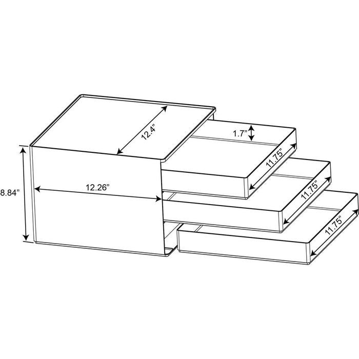All Purpose 3 Drawer Storage Clear - Brightroom