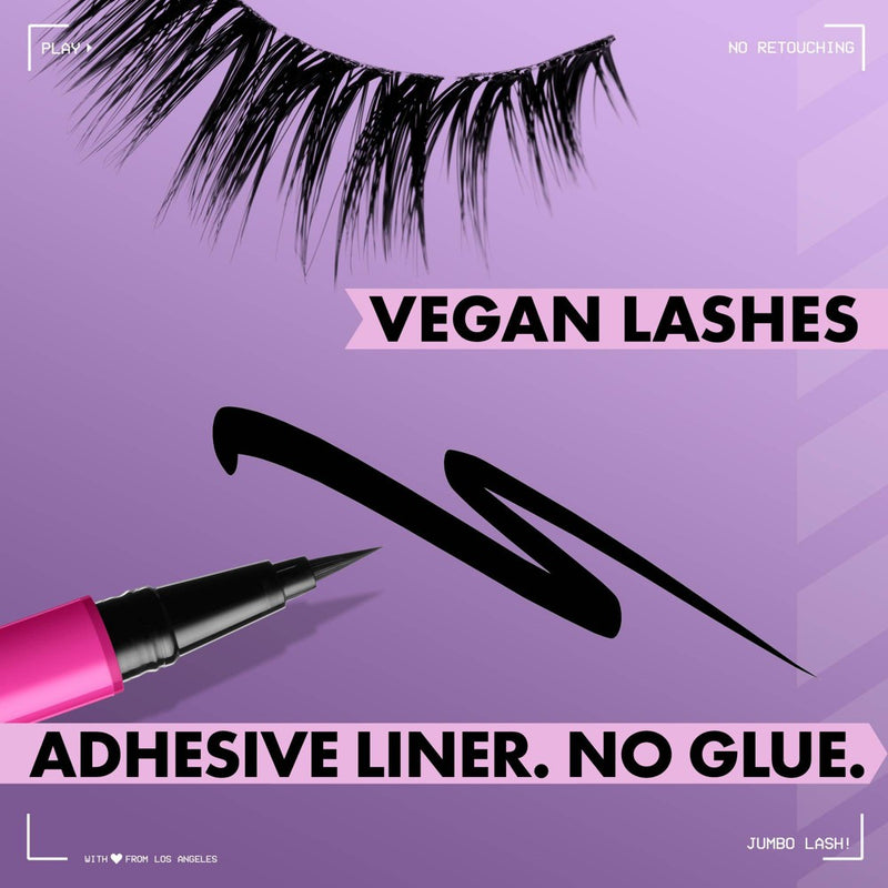 NYX Professional Makeup Jumbo Lash Vegan False Eyelashes - 07 Full Feather Flex