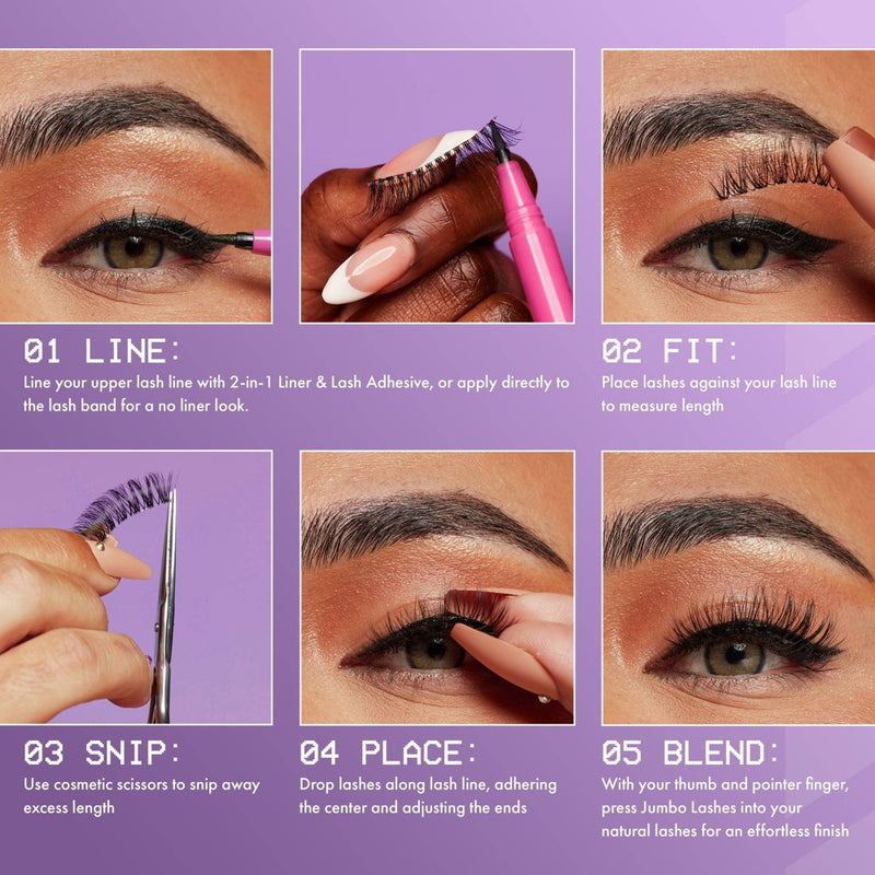 NYX Professional Makeup Jumbo Lash Vegan False Eyelashes - 07 Full Feather Flex
