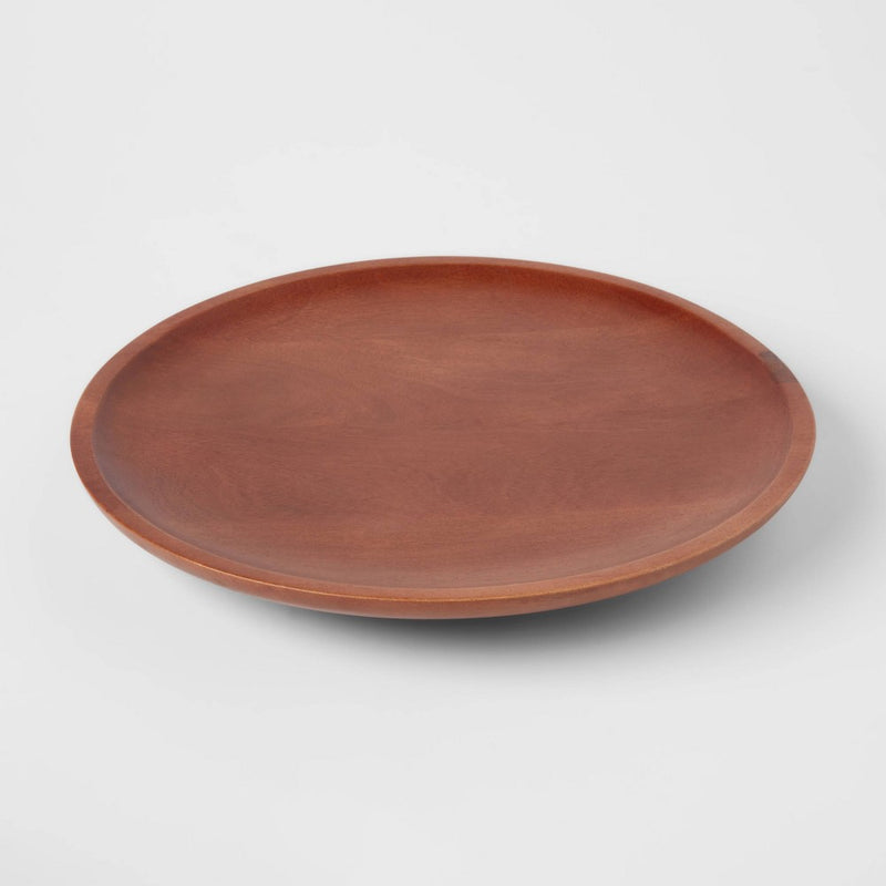 13.5" Wood Signature Round Lazy Susan - Threshold