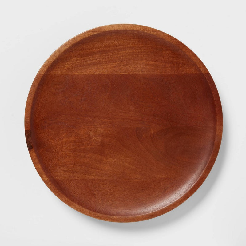 13.5" Wood Signature Round Lazy Susan - Threshold