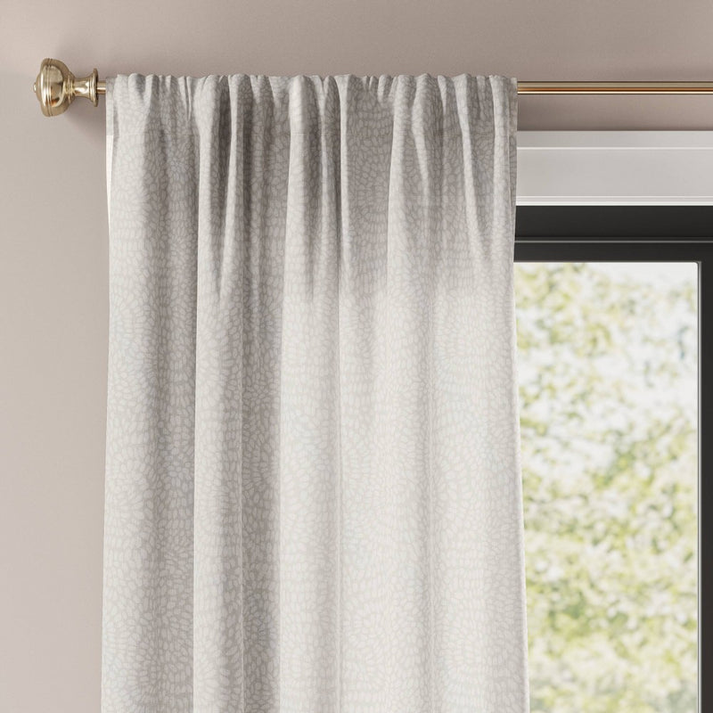54"x63" Light Filtering Printed Farrah Curtain Panel Off White - Threshold