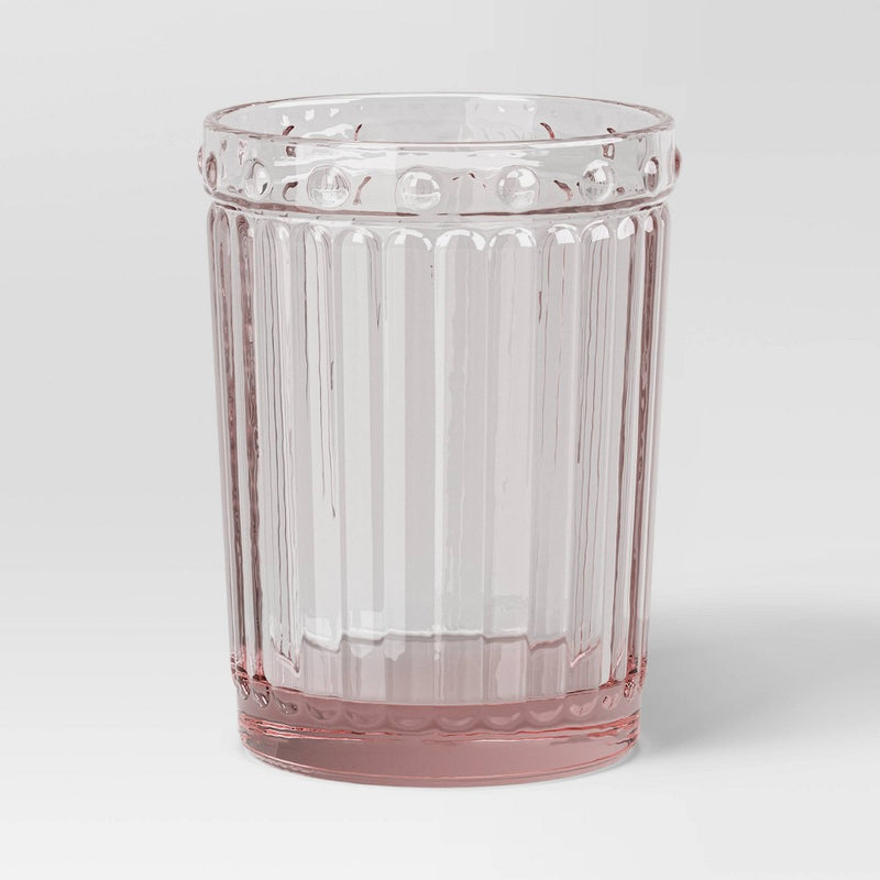 8oz Glass Tumbler Pink - Threshold