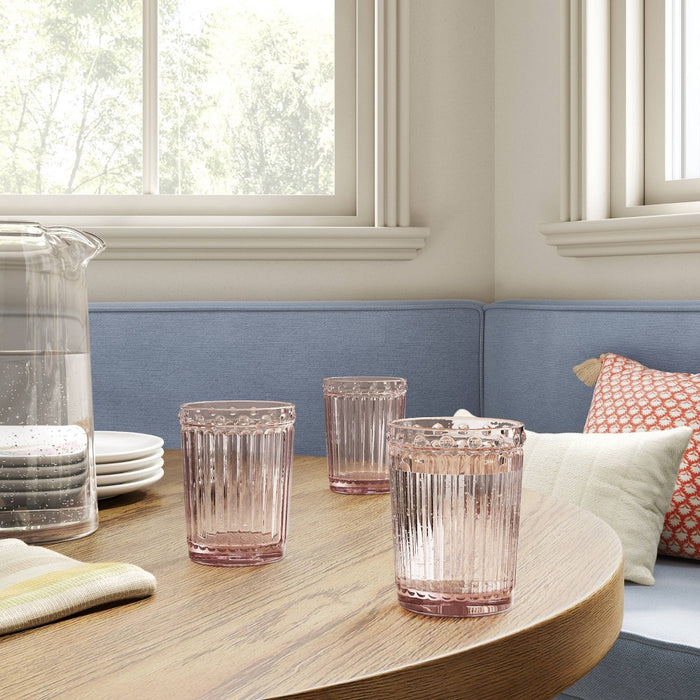 8oz Glass Tumbler Pink - Threshold