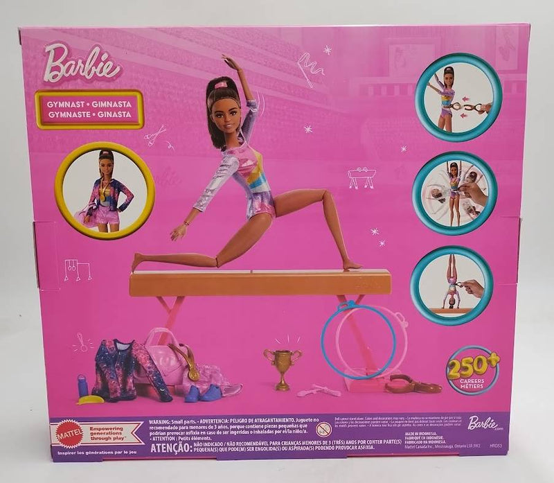 Barbie Gymnastics Playset with Blonde Fashion Doll, Balance Beam