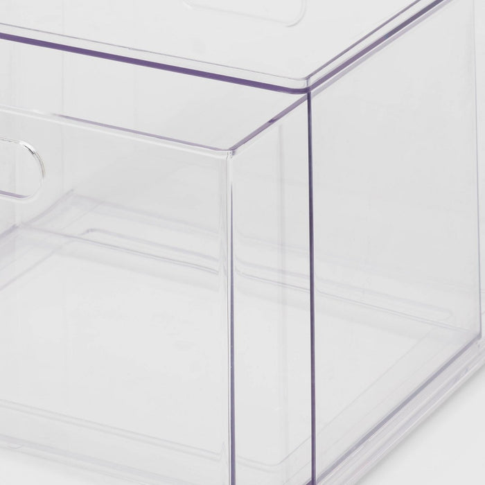 All Purpose Single Drawer Storage Clear - Brightroom