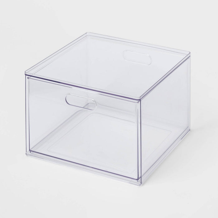 All Purpose Single Drawer Storage Clear - Brightroom